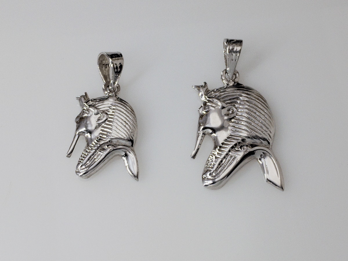 Tutankhamun silver pendant